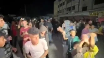 جشن و پایکوبی در غزه پس از پذیرش طرح ترامپ