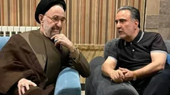 دیدار سیدمحمد خاتمی و ابطحی با مصطفی تاجزاده