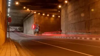 هر دو مسیر این تونل در تهران امشب مسدود است