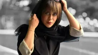 استایل خاص الهام اخوان بازیگر «سریال از یاد رفته» در اکران یک فیلم