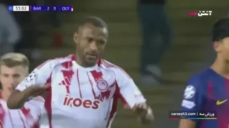 خلاصه بازی بارسلونا 6 - المپیاکوس 1