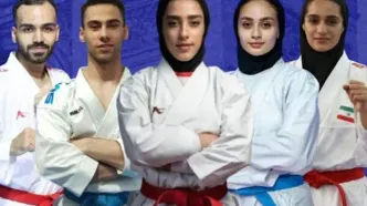 رقبای جهانی کاراته کاهای ایران مشخص شدند