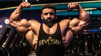 عاشقانه هادی چوپان با همسرش پس از نتایج مستر المپیا