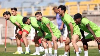 گزارش تصویری تمرین امروز پرسپولیس با یک مهمان ویژه