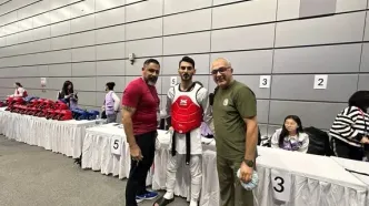 تکواندو قهرمانی جهان؛ امیرسینا بختیاری راهی نیمه نهایی شد