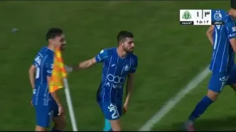 گل سوم و زیبای استقلال به آلومینیوم توسط علیرضا کوشکی + ویدئو