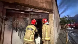 دودگرفتگی ۱۰ نفر در آتش‌سوزی منزل مسکونی در ورامین