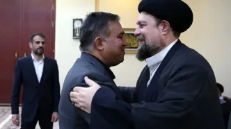 دیدار رئیس هیات مدیره باشگاه استقلال با سیدحسن خمینی