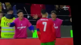 ویدیو: حتی توپ جمع کن‌ها‌ هم از رونالدو تقلید می‌کنند!