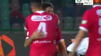 ویدیو | گل اول و زیبای پرسپولیس به ذوب آهن توسط محمد عمری/ ورزشگاه منفجر شد