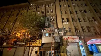 مهار آتش‌سوزی بامدادی در مغازه و مهمانسرا خیابان سعدی