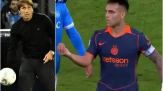 درگیری لفظی عجیب میان لائوتارو و کونته در بازی اینتر-ناپولی