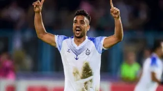 بازیکن ملوان، شادی گلش را با همسرش شریک شد