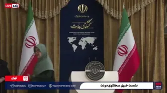 سخنگوی دولت بد حال‌ شد/ قطع ناگهانی نشست خبری فاطمه‌ مهاجرانی