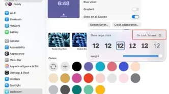 آموزش کامل شخصی سازی صفحه قفل مک بوک در macOS Tahoe 26