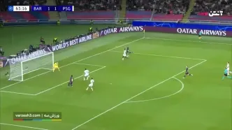 خلاصه بازی بارسلونا و پاری سن ژرمن 9 مهر 1404