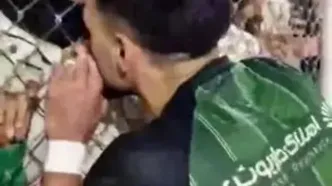 شادی عاشقانه ستاره خیبر با همسرش بعد از شکست پرسپولیس/ویدیو