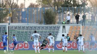ویدیو| صحنه گل اول استقلال به آلومینیوم توسط یاسر آسانی