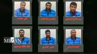 عکس از 6 تروریست که امروز به دار آویخته شدند