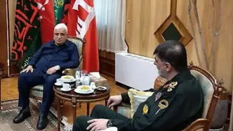 دیدار فرمانده حشد الشعبی عراق با فرمانده کل انتظامی جمهوری اسلامی ایران