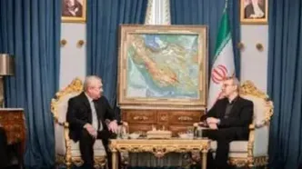 تصویر دیدار نماینده ویژه پوتین با لاریجانی