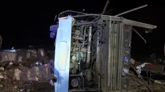 واژگونی اتوبوس در زاهدان، ۱۰ مصدوم و ۲ کشته داد