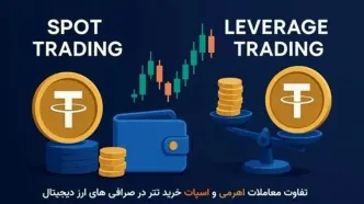 تفاوت معاملات اهرمی و اسپات تتر | کدام روش سودآورتر و ایمن‌تر است؟
