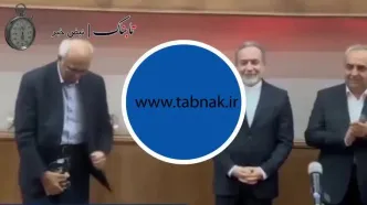 تلاش ناموفق عراقچی برای دستبوسی+ فیلم