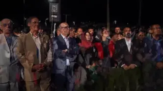 ببینید؛ رونمایی از بزرگترین مجسمه اقتباسی ایران با عنوان «نبرد رستم، رخش و اژدها»