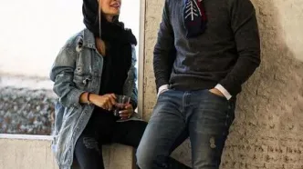 عکس دیده نشده شاهرخ استخری و همسرش