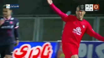 ویدیو: گل اول تراکتور به پرسپولیس توسط امیرحسین حسین‌زاده