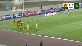 گل اول سپاهان به شمس آذر + ویدئو