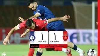 خلاصه بازی پرسپولیس 1 - گل‌گهر سیرجان 1 + ویدئو
