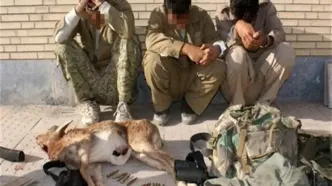 دستگیری ۳ شکارچی متخلف در پارک سرخه‌حصار