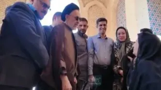 بانوی یزدی خطاب به خاتمی: دست بده!