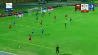 ویدیو: گل اول فولاد به استقلال خوزستان توسط ابوالفضل زاده‌عطار
