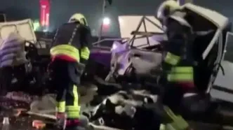 تصادف خودروی سوخت بر قاچاق در جاده سرخس-مشهد چهار قربانی گرفت