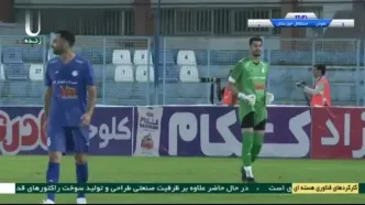گل اول ملوان به استقلال خوزستان + ویدئو