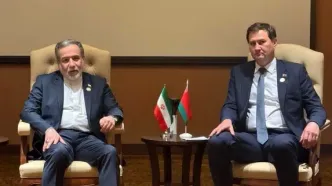 عکسی از دیدار عراقچی با وزیر بلاروس