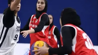 صعود دختران بسکتبال ایران به یک‌چهارم