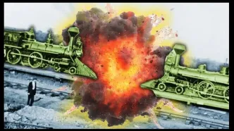 وقتی آمریکایی‌ها برای تفریح قطارها را به هم می‌کوبیدند!
