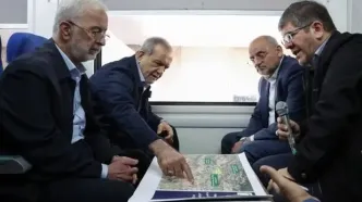 پزشکیان از خطوط راه آهن حومه‌ای استان تهران بازدید کرد