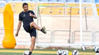 هاشمیان اولین نفر سر تمرین پرسپولیس حاضر شد!
