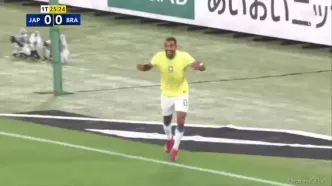 ویدیو: گل اول برزیل به ژاپن توسط پائولو هنریکه