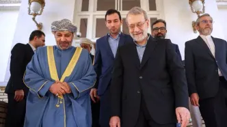 دیدار و گفتگوی لاریجانی با وزیر کشور عمان