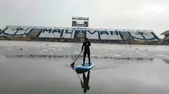 دیدار ملوان و خیبر به دلیل بارندگی لغو شد
