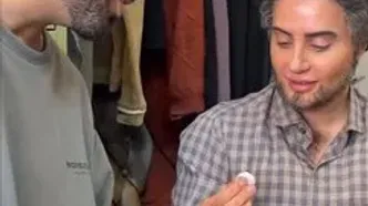 ساخت چشمان مصنوعی برای گریم مردانه الناز شاکردوست