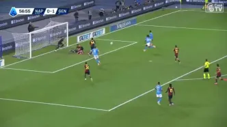 ویدیو: گل اول ناپولی به جنوا توسط آنگیسا
