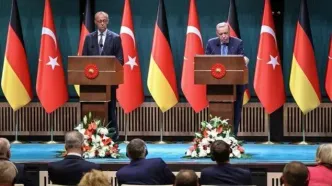 پاسخ تند اردوغان به صدراعظم آلمان در کنفرانس مشترک خبری