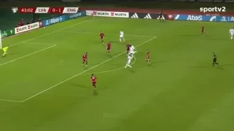 ویدیو: گل دوم انگلیس به لتونی توسط هری کین
